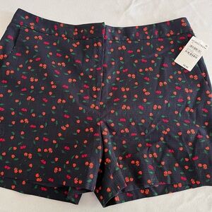 1901 Navy “tossed cherries” shorts. NWT